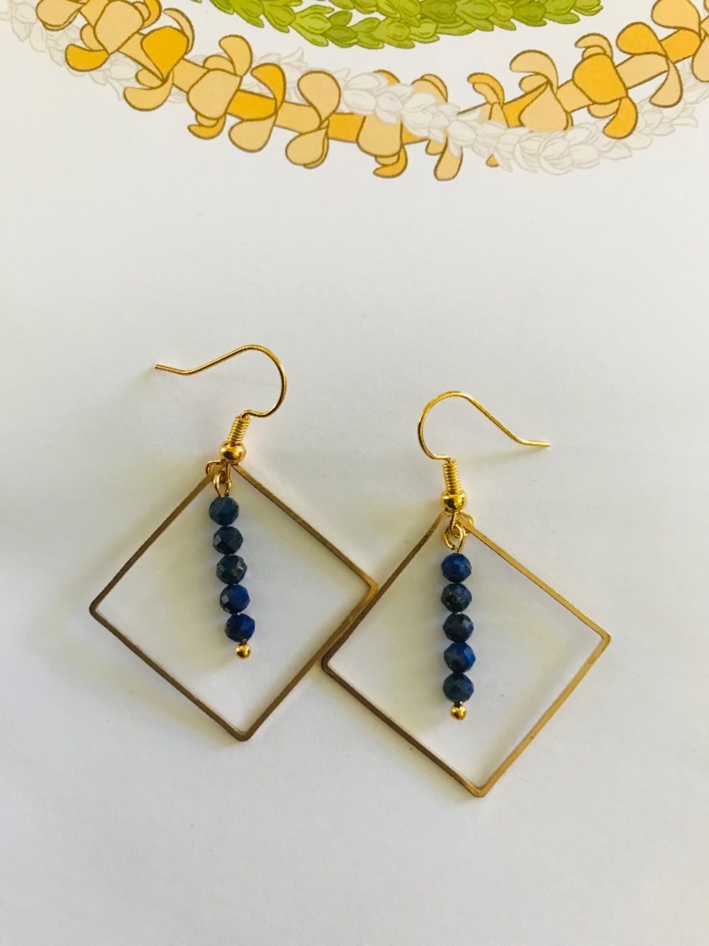 Handmade Earrings with Lapis Lazuli